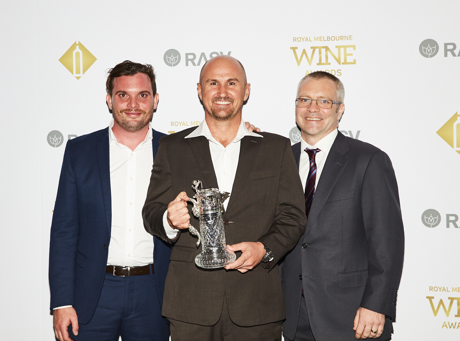 2018 Jimmy Watson Memorial Trophy recipients Brendan Carr, Glenn Goodall, Darren Rathbone