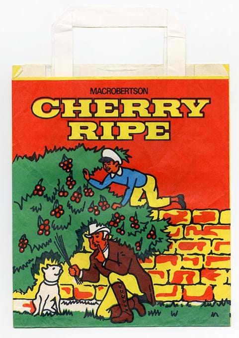 Cherry Ripe Old Logo Eat Cherry Ripe Ice Cream Sign Ad Old Vintage