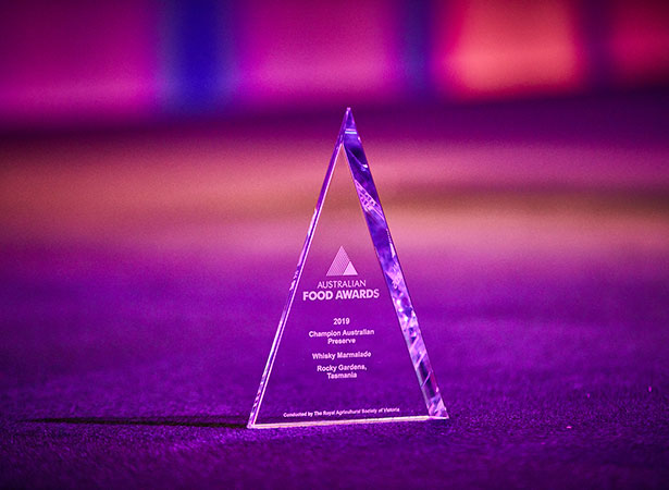 2019 Australian Food Awards Trophy