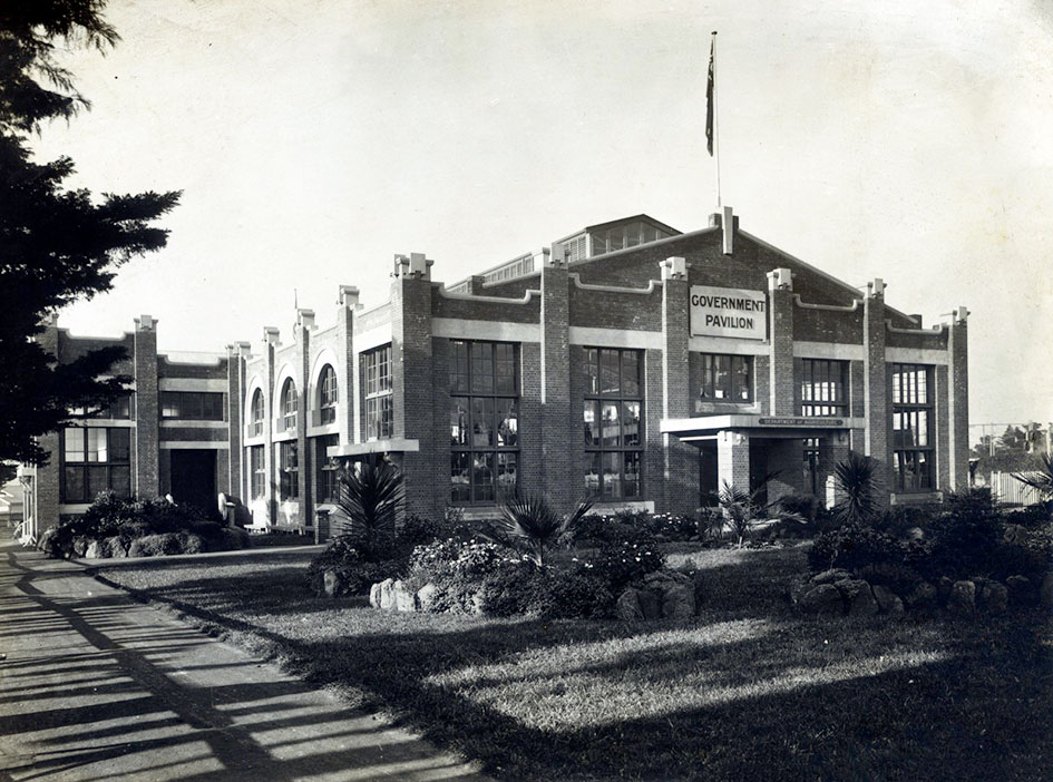 Government Pavilion, designed by Billing, Peck and Kempter Architects and built in 1918