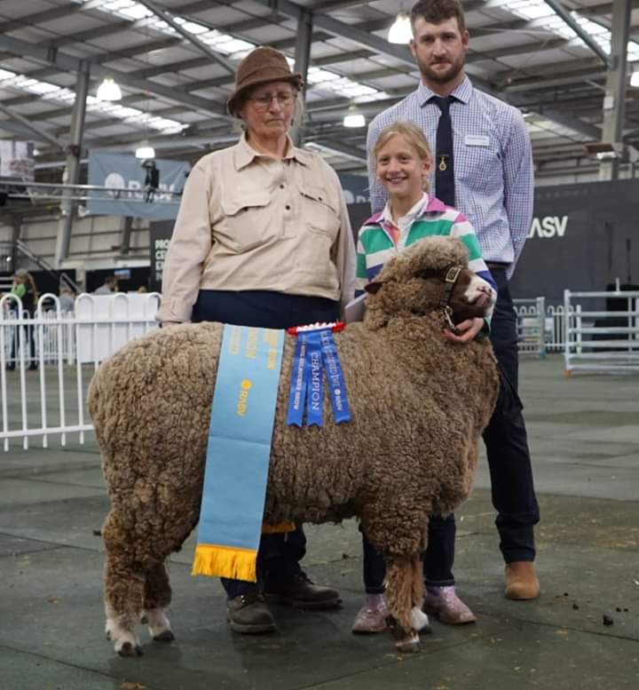 Helen Wright won the Supreme Champion Black and Coloured Sheep in 2019.