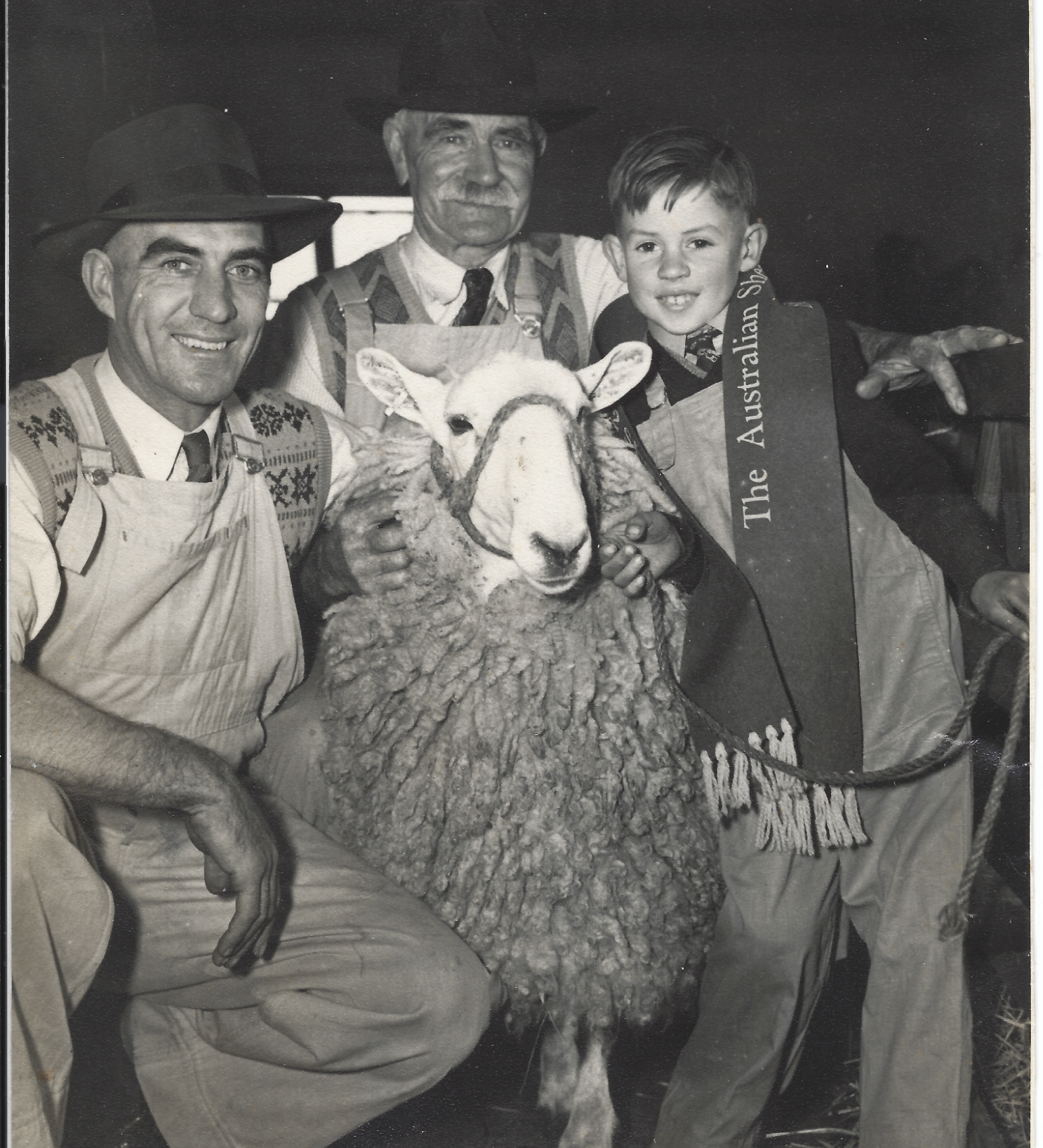 Three generations of the Starritt family; G.R Starritt (Ray),  G. Starritt and G.B Starritt (Bruce)