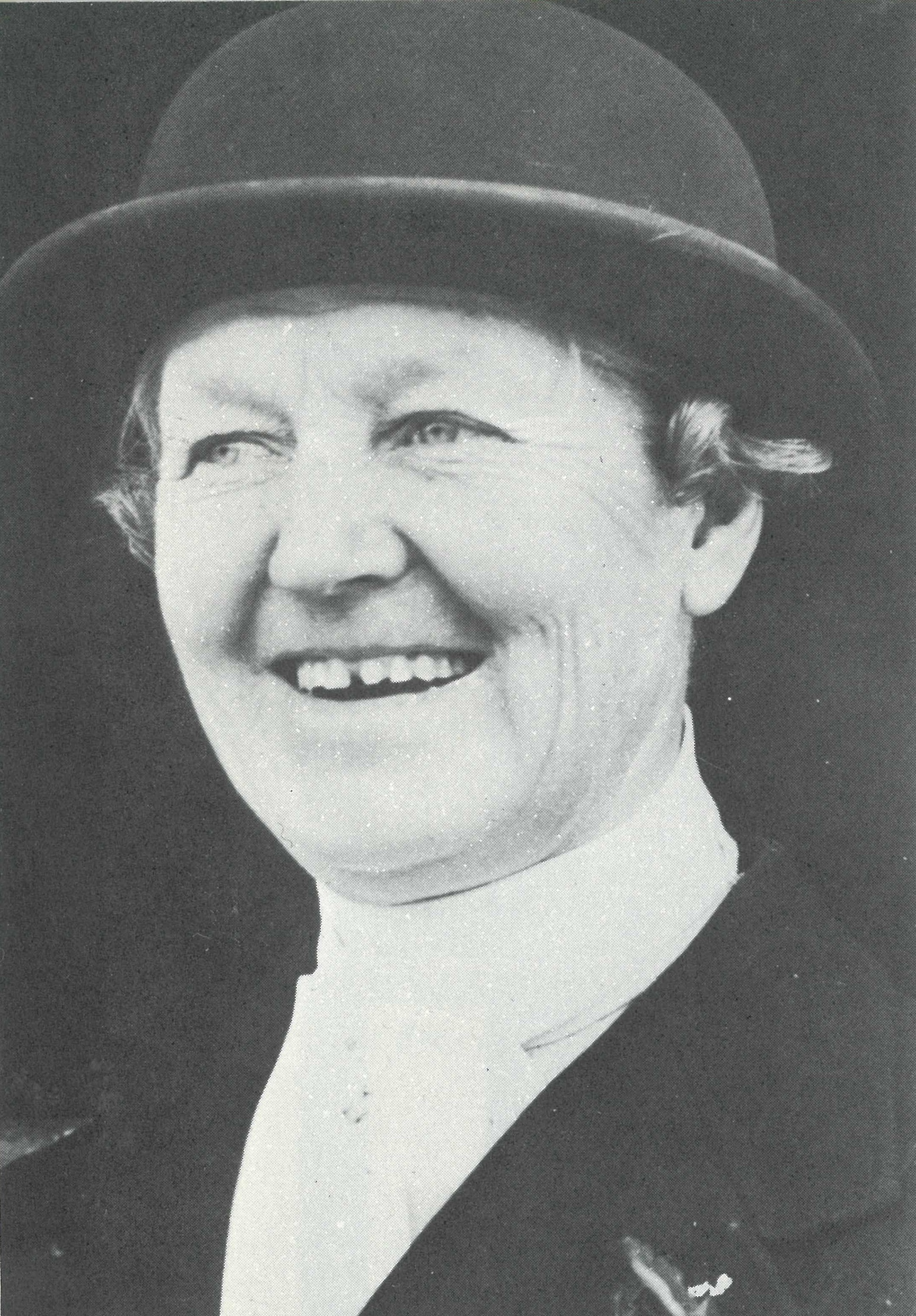 Eileen Coffey after winning her friend's award in 1937. Image courtesy of The Garryowen Trophy published by The Studmaster Press.